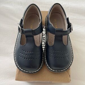 L'Amour Kids' Navy T-Strap